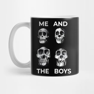 Me And The Boys Meme Funny Skull Design Mug